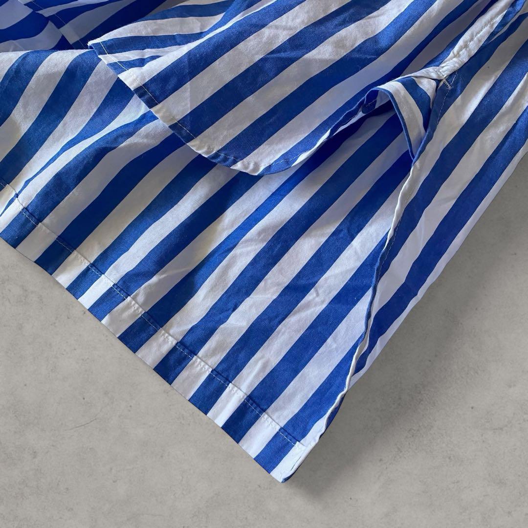 美品✨ユニヴァーサルティシュ ストライプ シャツ ブラウス コットン 日本製