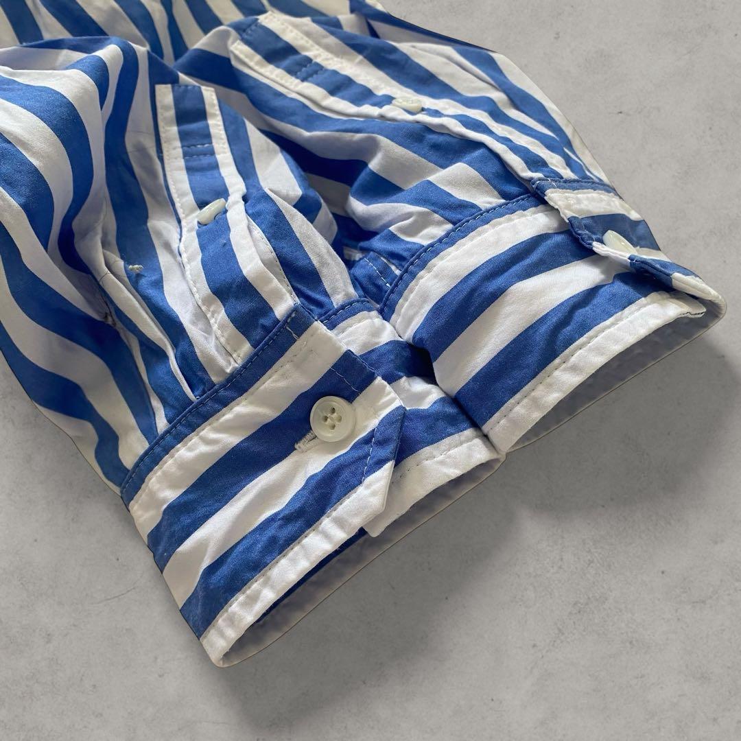 美品✨ユニヴァーサルティシュ ストライプ シャツ ブラウス コットン 日本製
