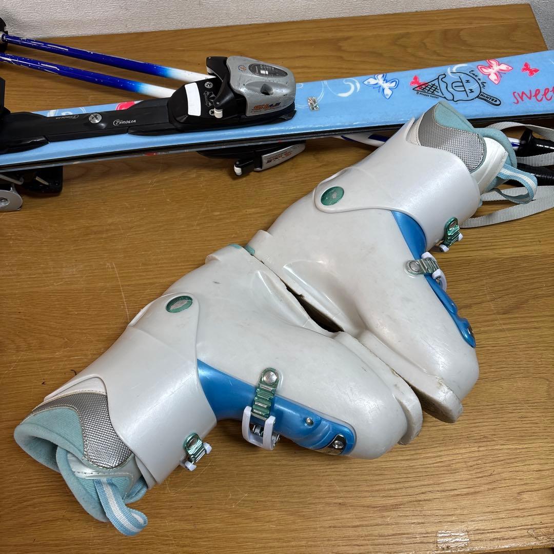 ジュニアストック付スキーセット　head 117cm hart 23cm