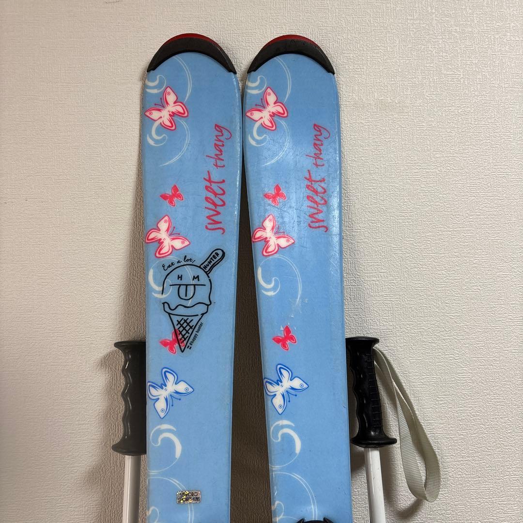ジュニアストック付スキーセット　head 117cm hart 23cm
