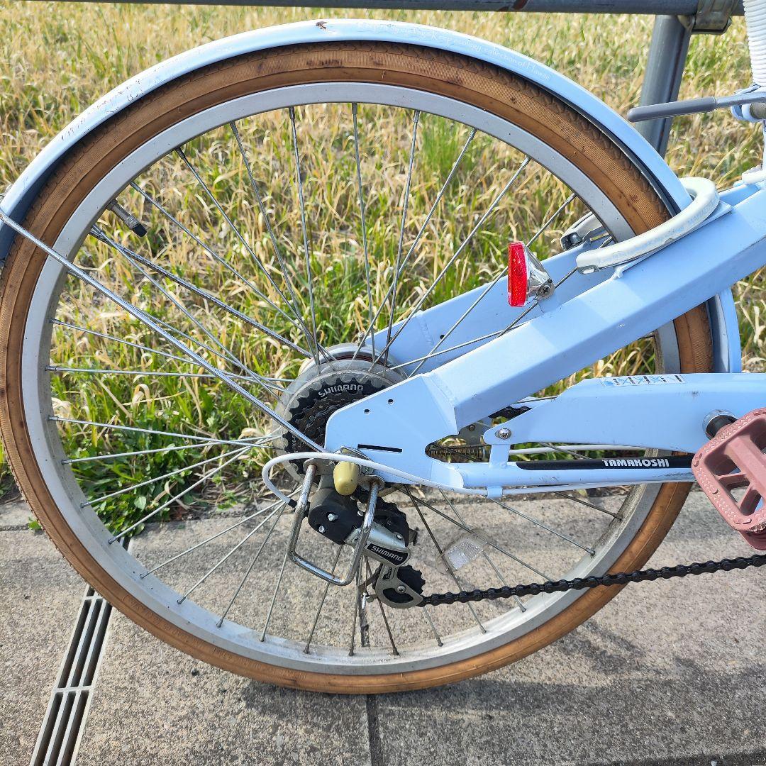 子供用 自転車 24インチ 女の子 水色　MAHALO