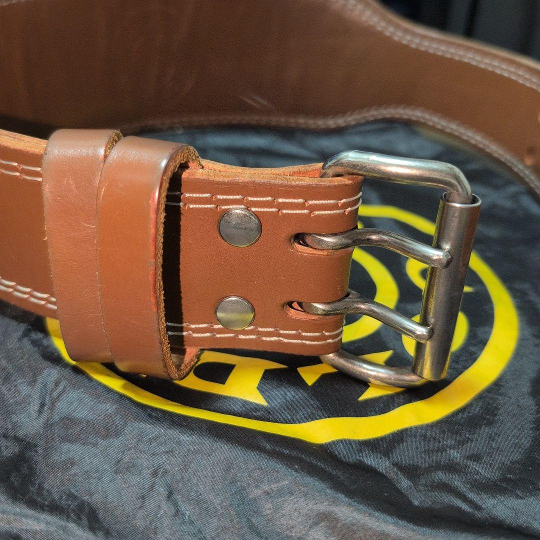 GOLD’S GYM プロレザーベルト G3324 Mサイズ ブラウン 保管袋付