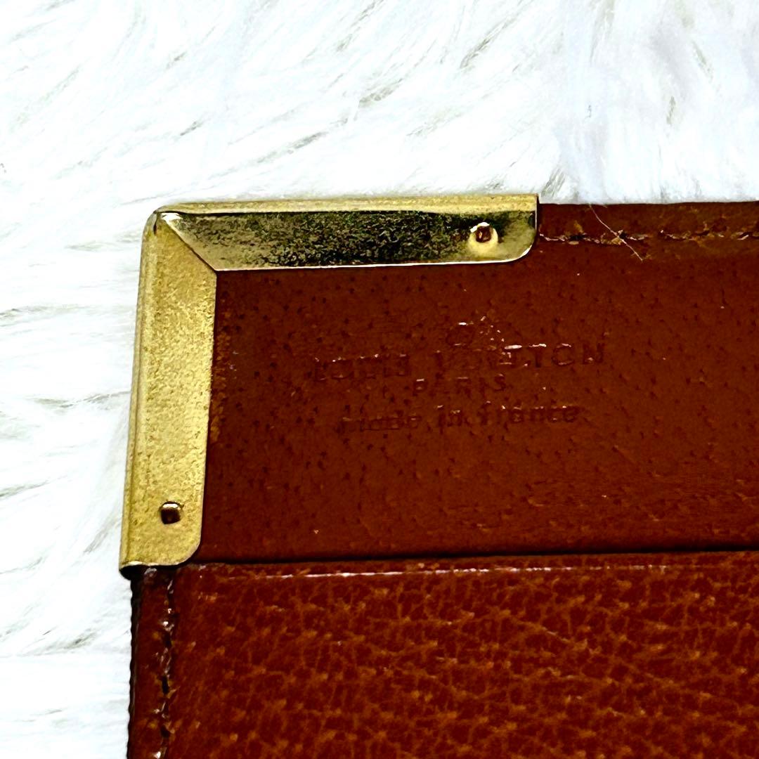 ルイヴィトン モノグラム ブックカバー 手帳カバー A5 ゴールド金具 本表紙