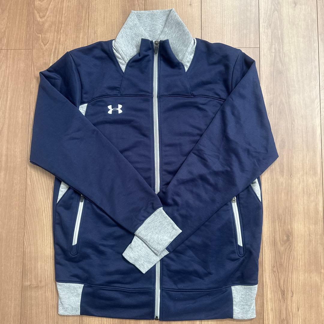 【Under Armour 】アンダーアーマー ネイビー 移動着ジャージ上下支給
