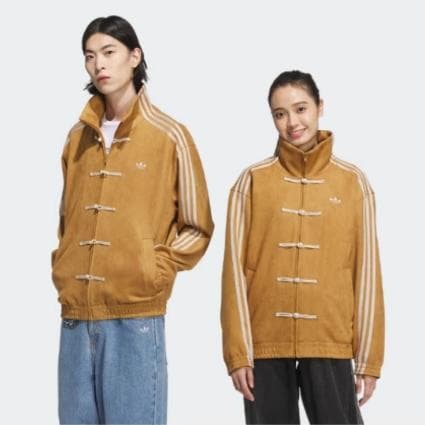 中国限定アディダス蛇年トラック スエード ジャケット マスタードイエロー L