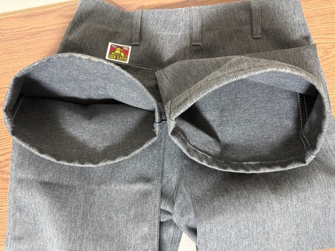 90s 美品USA製 BEN DAVIS フリスコパンツ W31 グレー