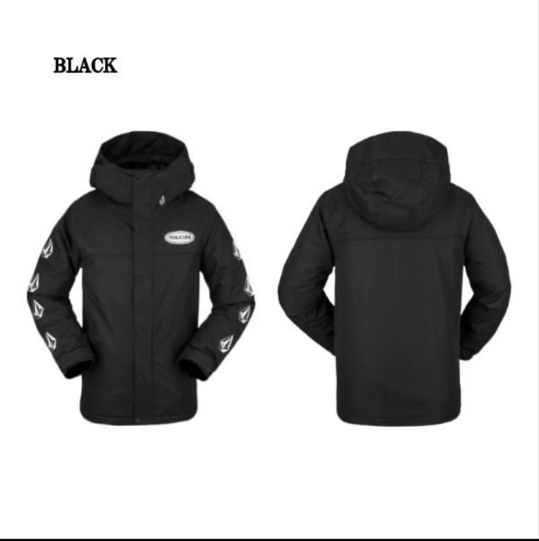 VOLCOM スノージャケット キッズ　サイズL ブラック