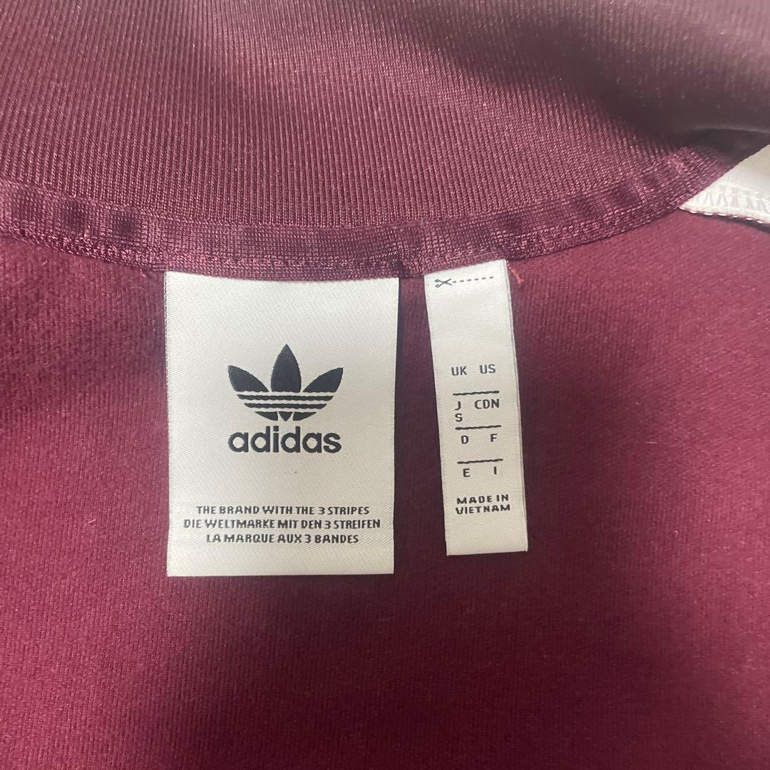 adidas バーガンディ ファイヤーバード トラックジャケット S