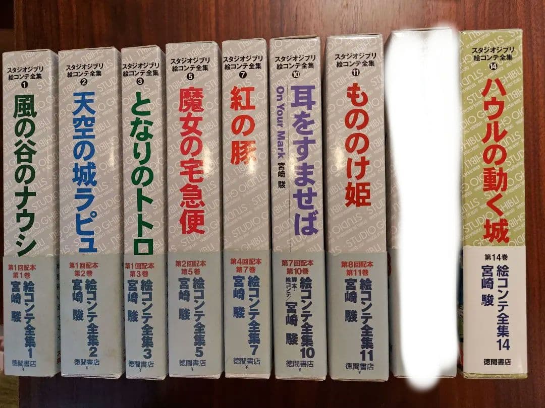 ジブリ絵コンテ全集「もののけ姫」ほか計３冊
