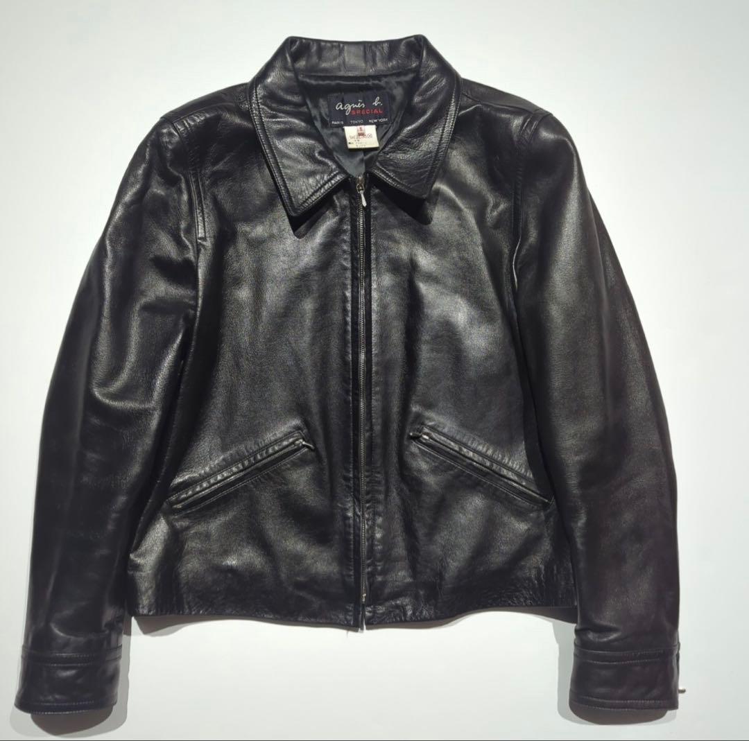 90s Agnès b Special Leather Jacket size3