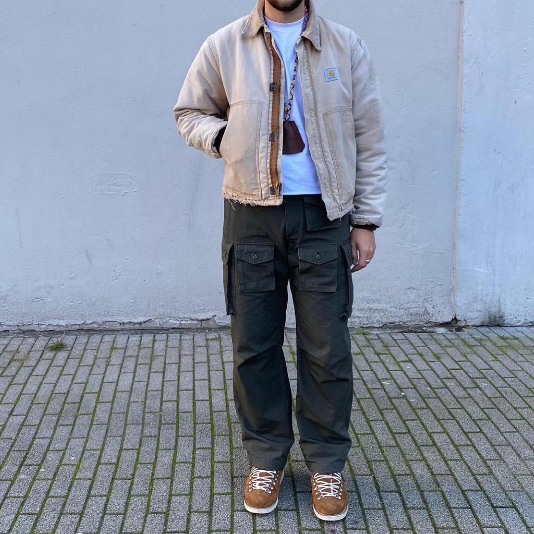 80s Carhartt USA製 トラディショナルジャケット 短丈 襤褸