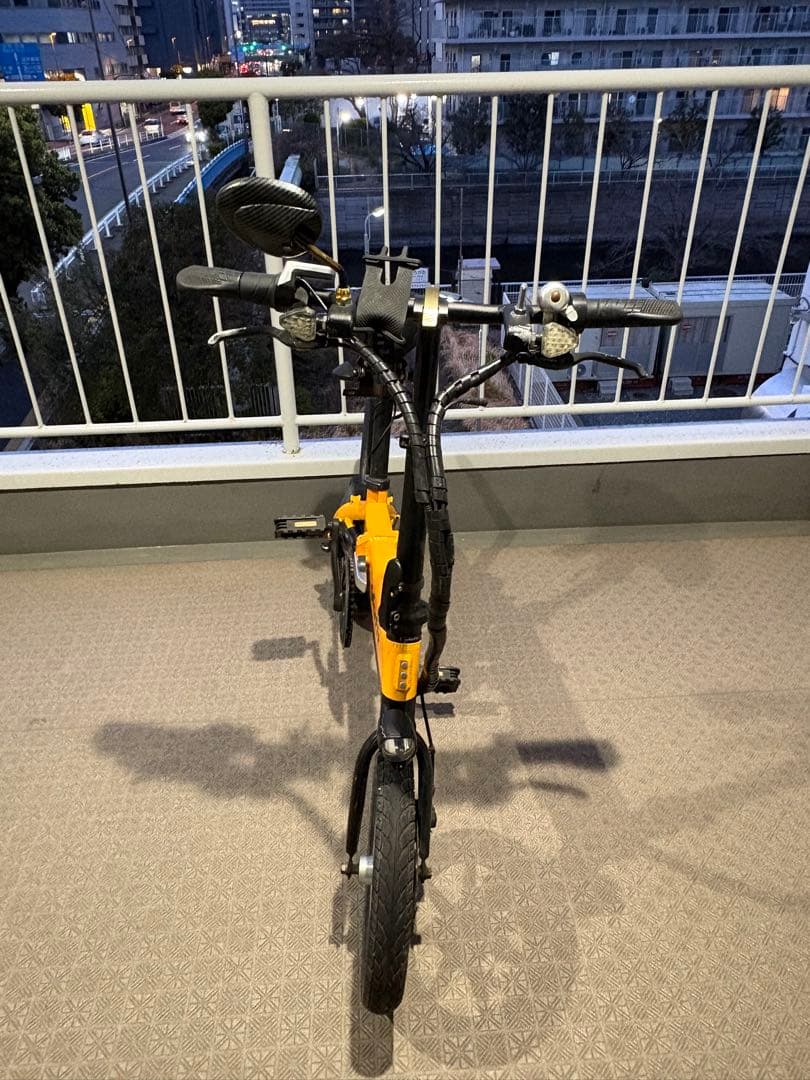 glafit 折りたたみ電動自転車 走行77km 予備バッテリー 東京手渡し可