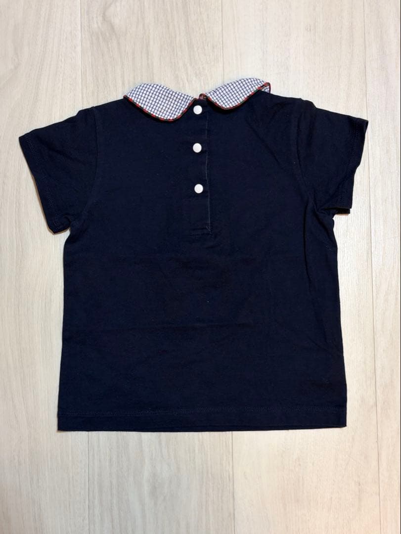 Familiar Tシャツ ネイビー 襟付き