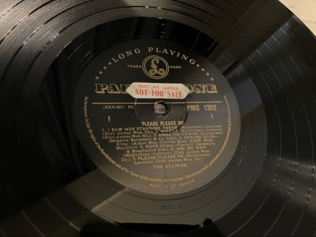 【レア】BEATLES MONO GOLD PARLOPHONE SAMPLE