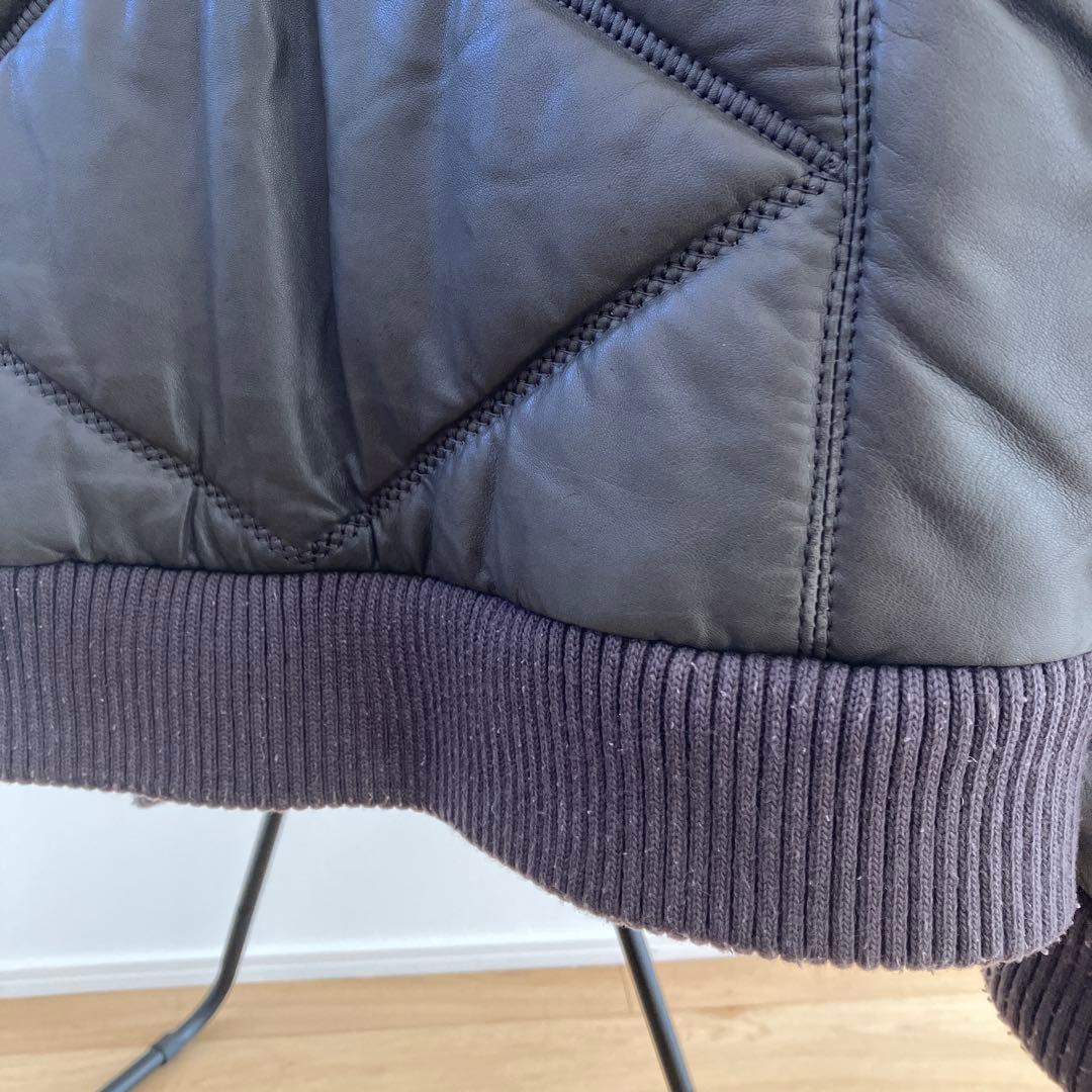 ダークグレー レザージャケット