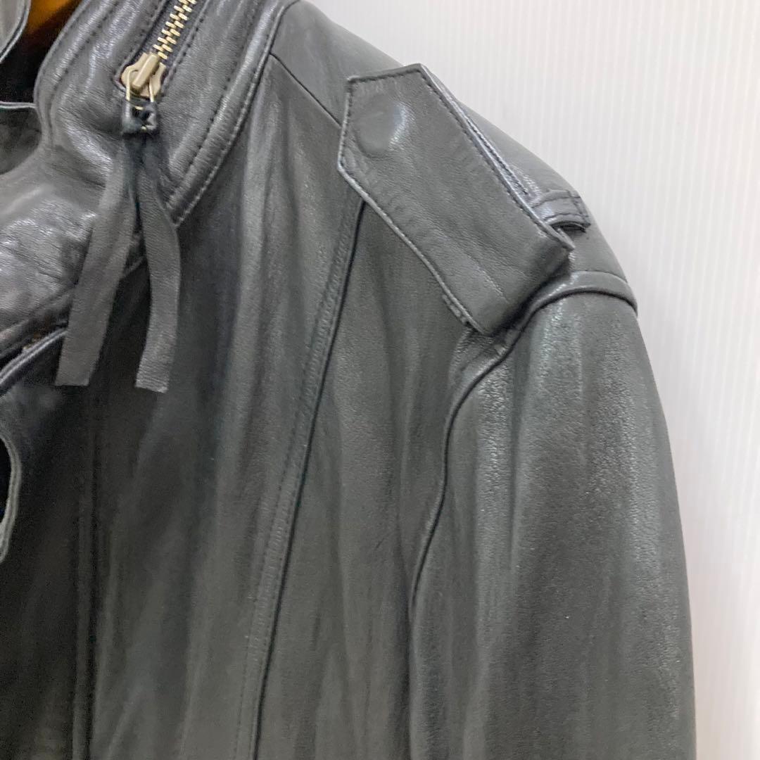 MORGAN homme レザージャケット Lサイズ ブラック　c4