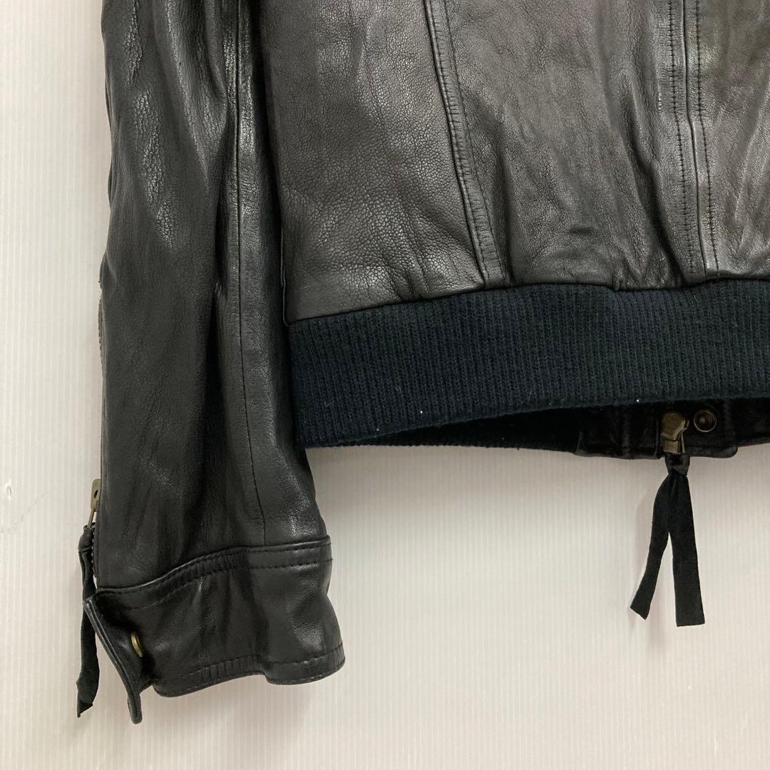 MORGAN homme レザージャケット Lサイズ ブラック　c4