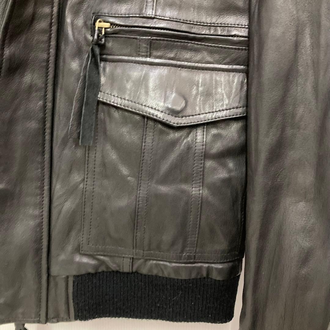 MORGAN homme レザージャケット Lサイズ ブラック　c4