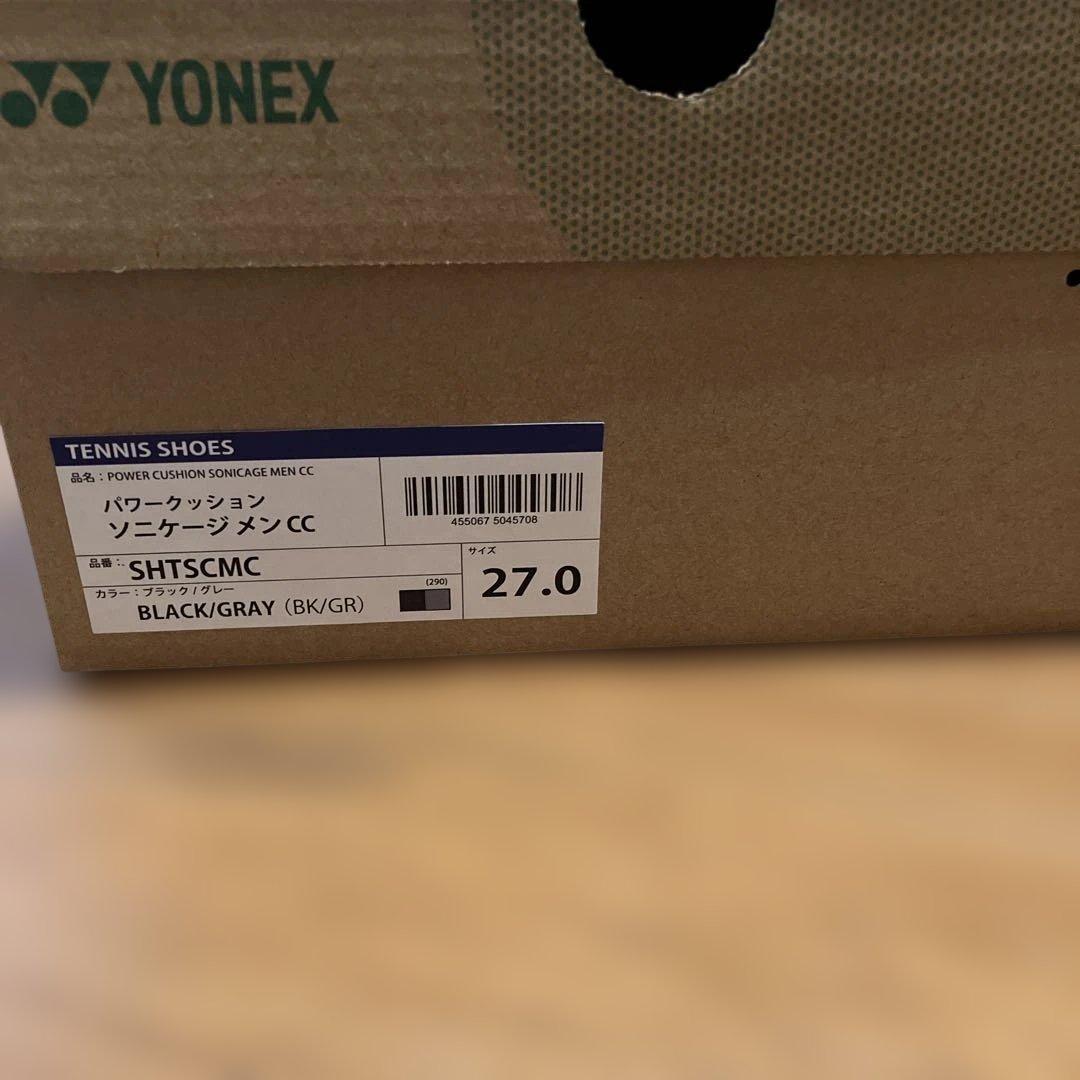 YONEX パワークッションソニケージメンCC 27.0cm ブラック/グレー