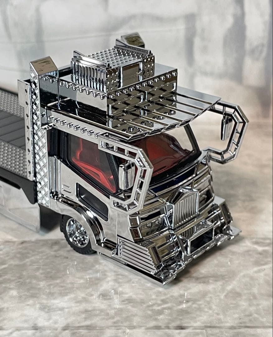マイクロターボ　デコトラ　キャリアカー 積載車 1/64ミニカー