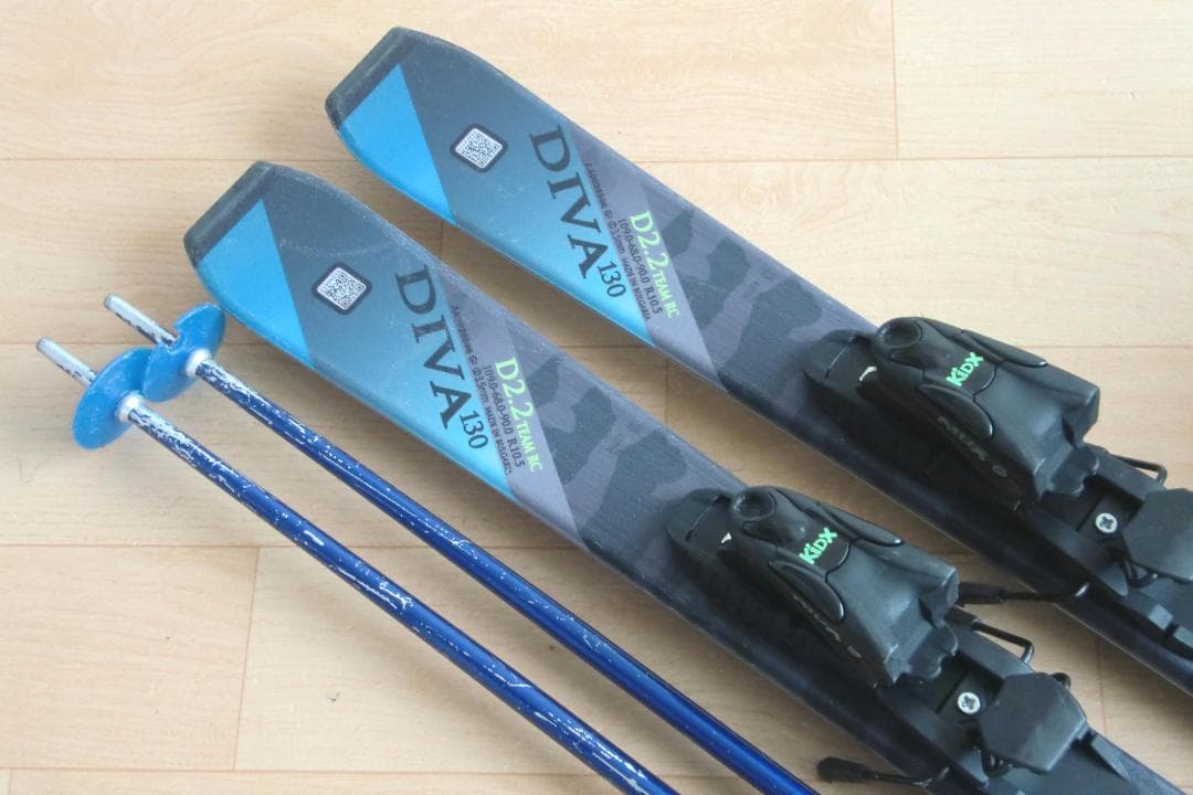 ■■送料無料■Hart■ジュニア用スキーフルセット■板130靴23■WAX済■■