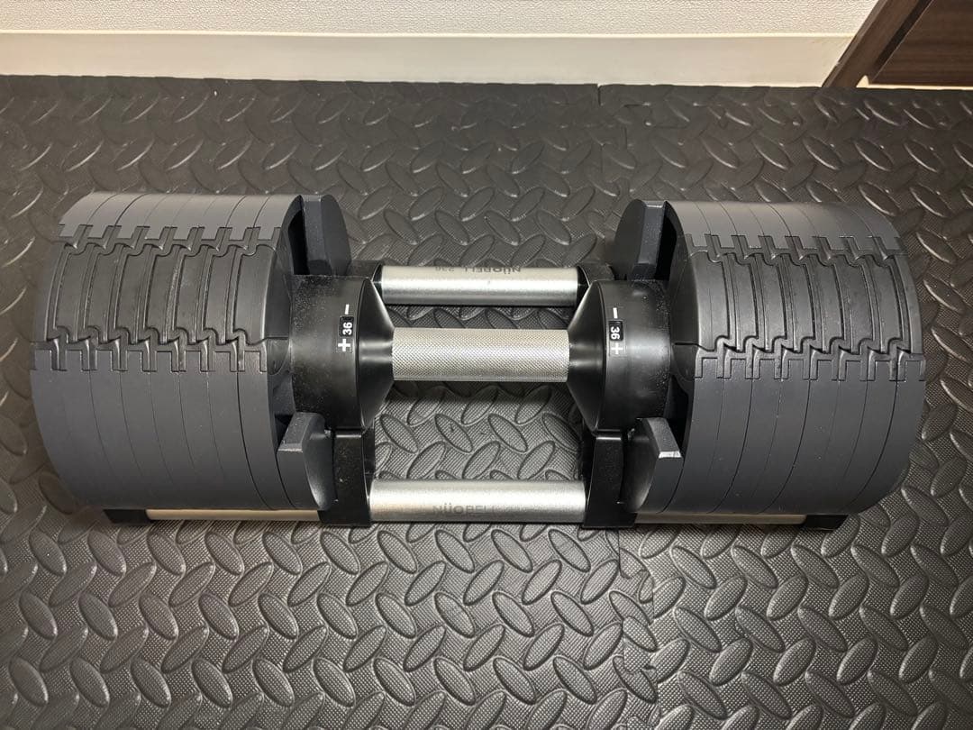 【ユージロー】フレックスベル可変式 ダンベル 2kg刻み 36kg①