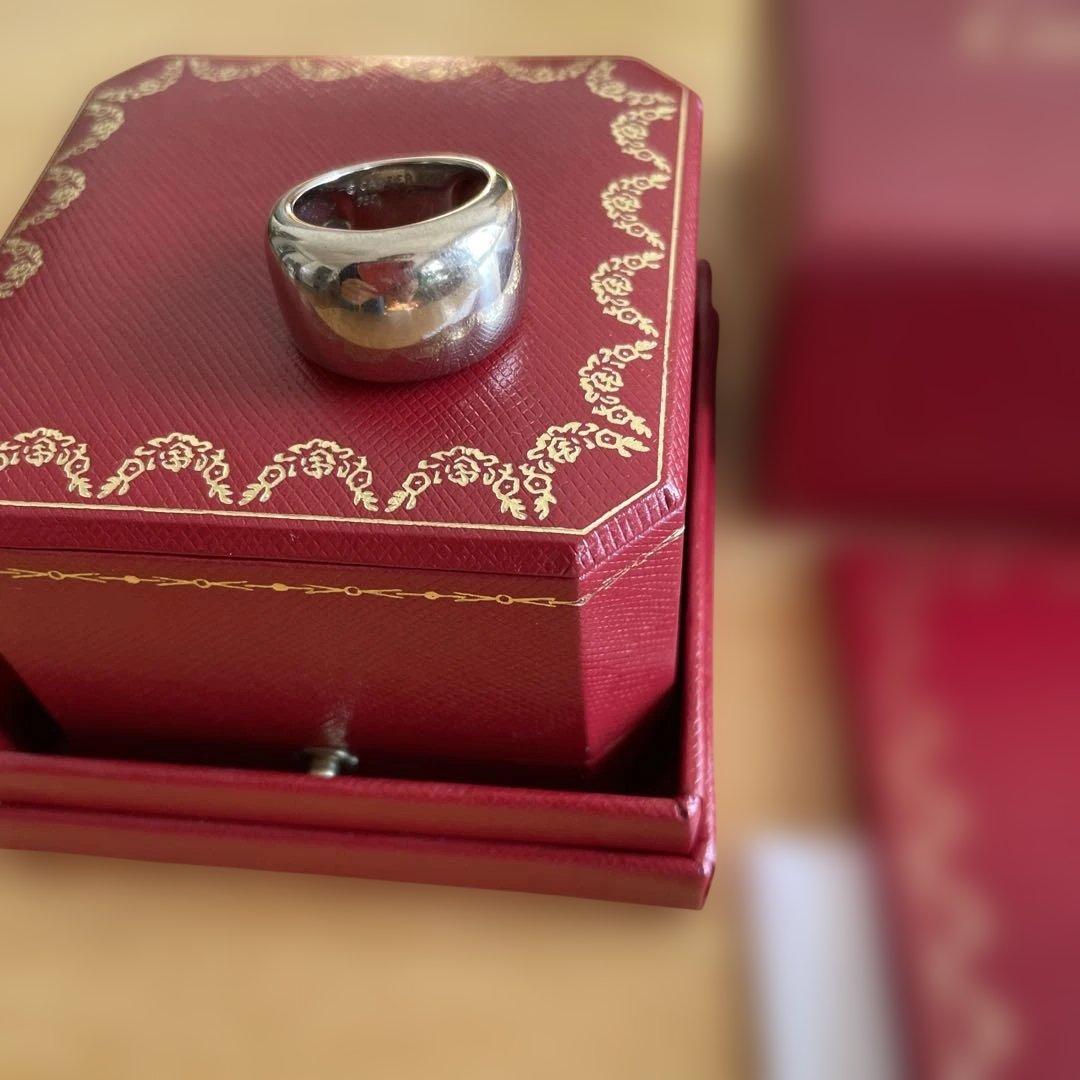Cartier ヌーベルバーグk18wgリング 箱・証明書付き13号