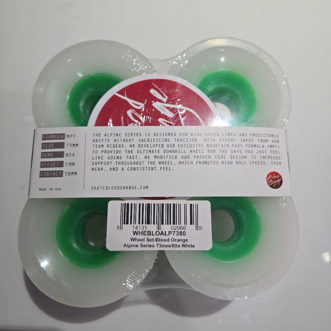 ソフトウィール　BLOODORANGE 73mm80a ロンスケ　スケートボード
