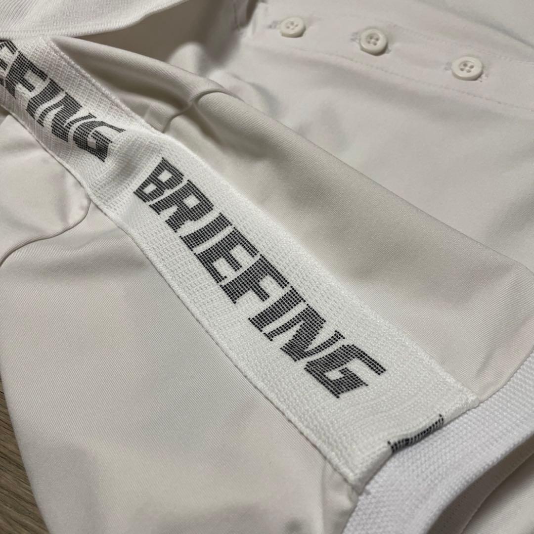 えこママです。【美品】BRIEFING ブリーフィング ホワイト ポロ