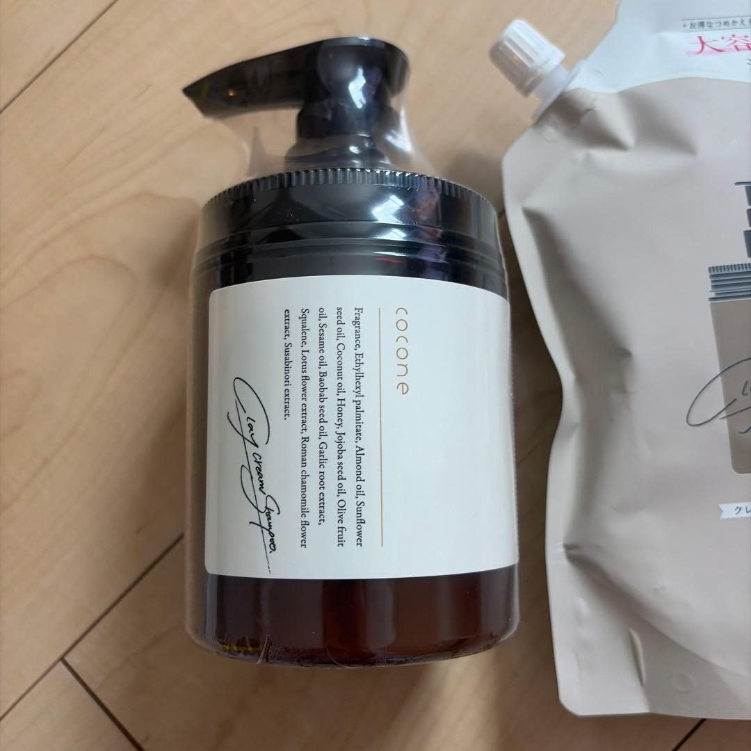 cocone クレイクリームシャンプー 400g ポンプ式