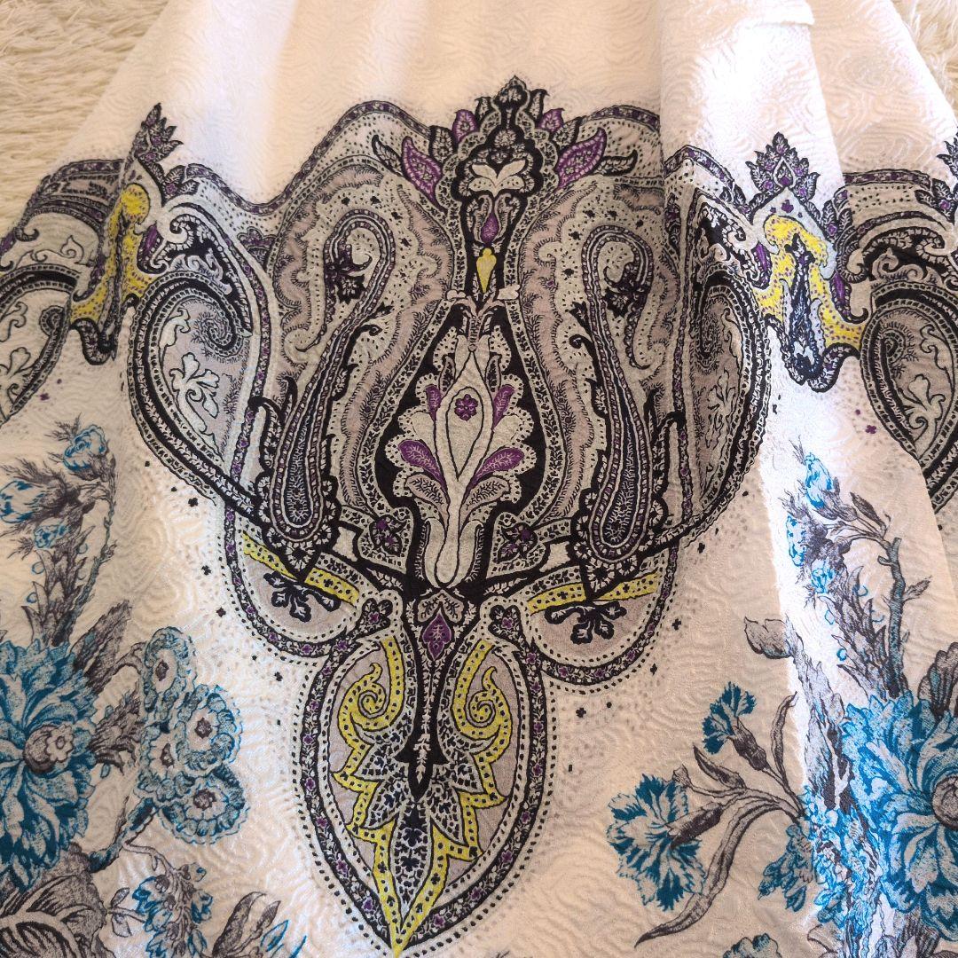 タグ付き★イタリア製★希少サイズ44 ETRO　シルク　ワンピース　花柄