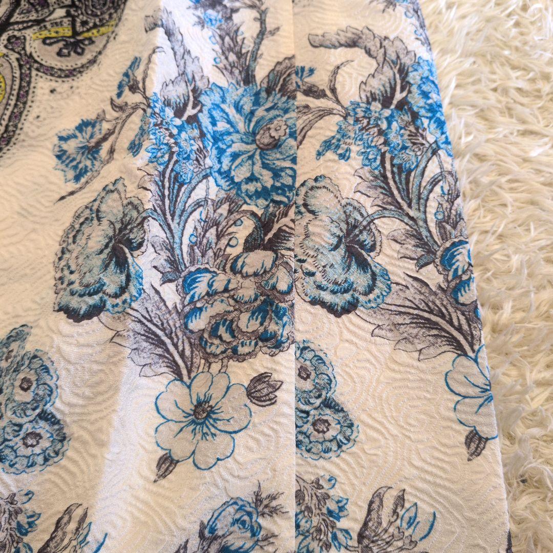 タグ付き★イタリア製★希少サイズ44 ETRO　シルク　ワンピース　花柄