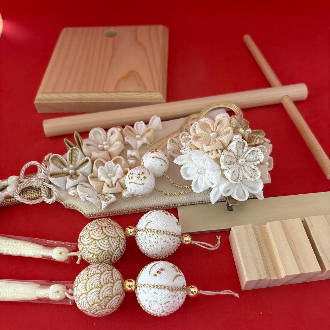 専用　羽子板　つるし飾り　木目込み　和玉　お雛様　七五三