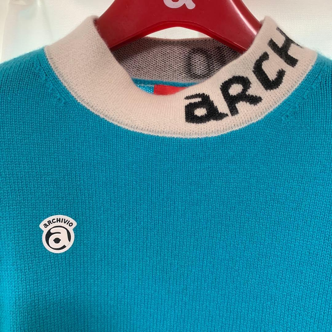 ARCHIVIO カシミアブロックセーター36