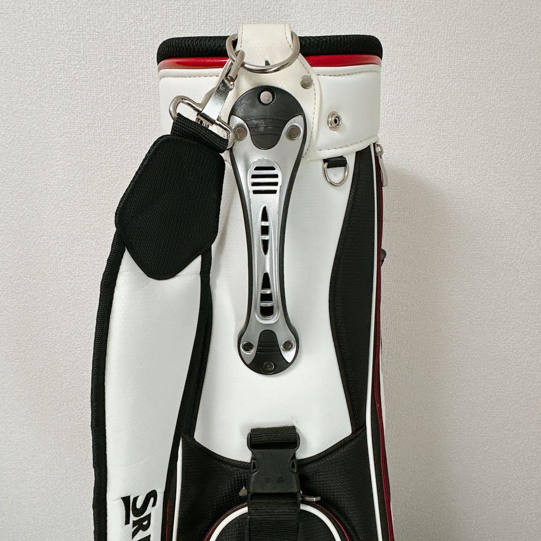 良品　SRIXON スリクソン ゴルフキャディバッグ 5分割 ホワイトブラック