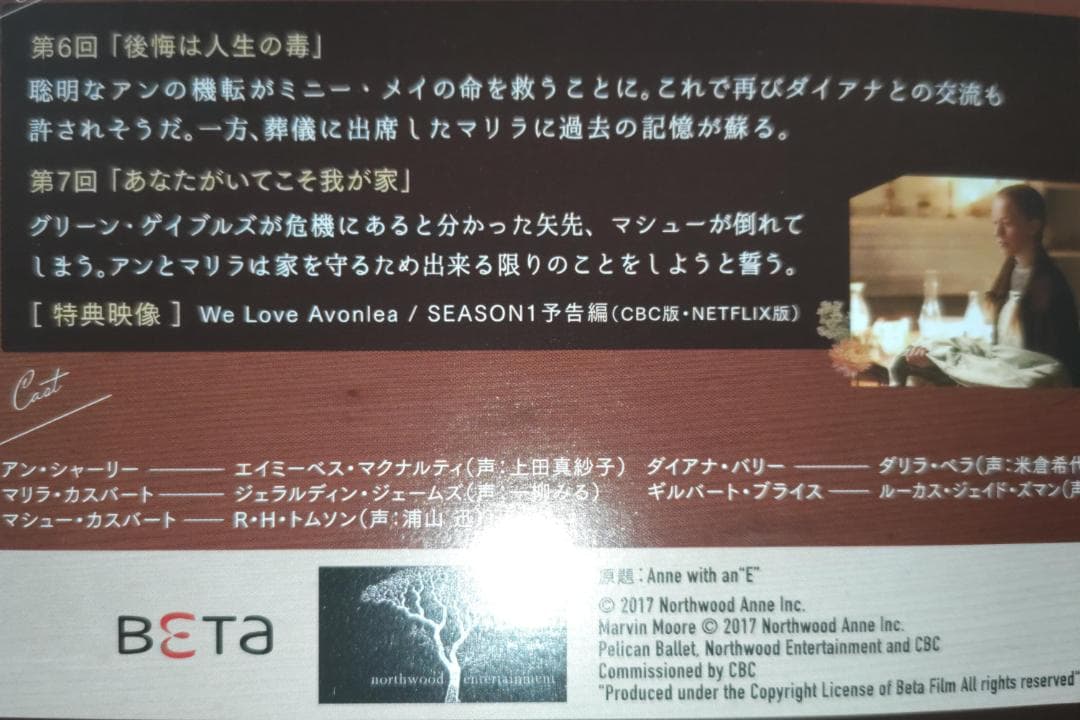 赤毛のアン DVD-BOX 英語字幕日本語吹替えあり アンという名の少女 全巻