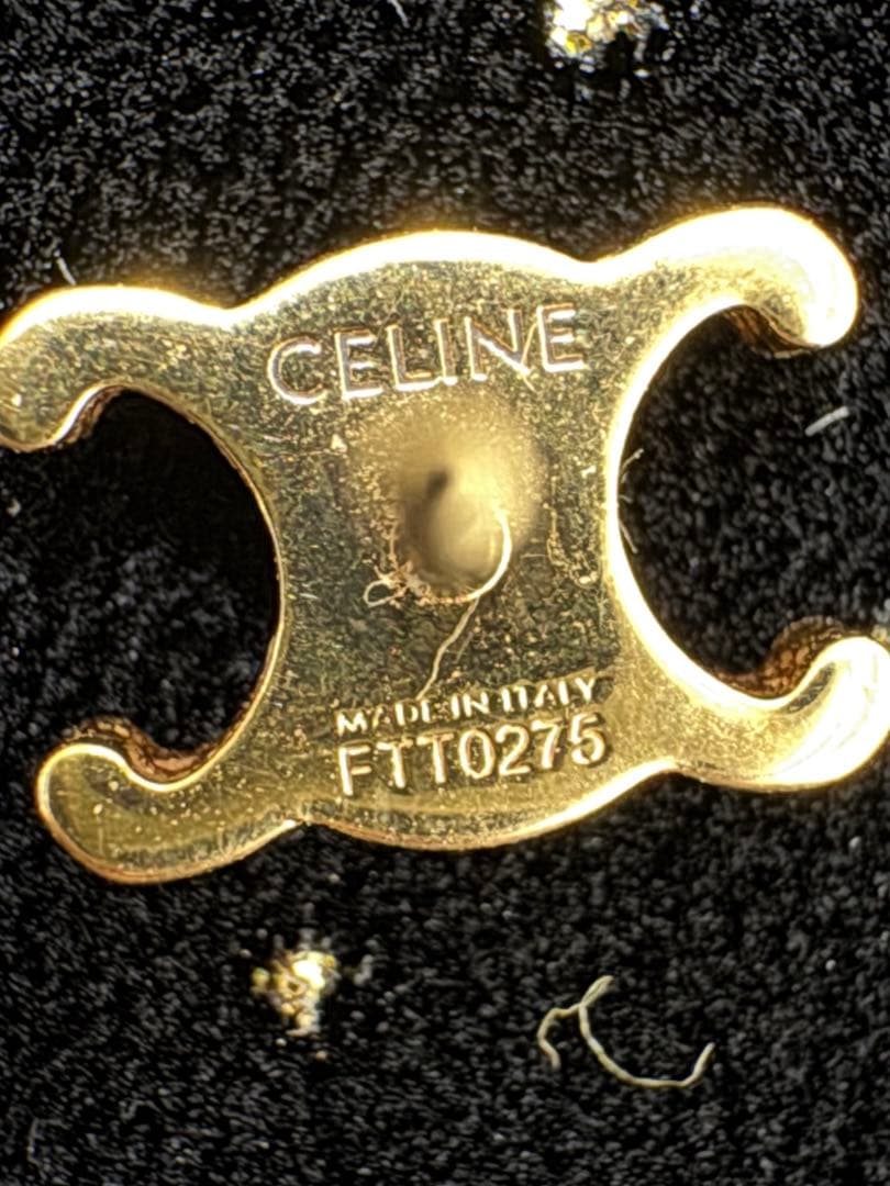CELINE ゴールドピアス