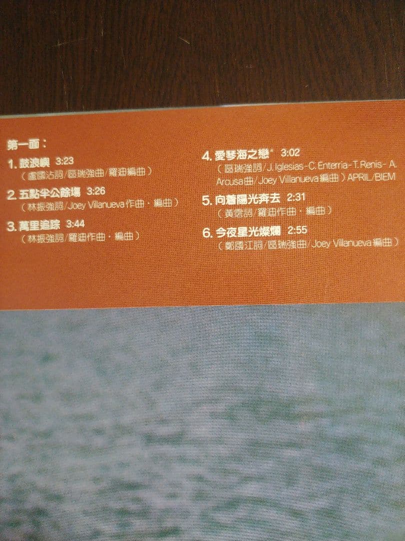 【バラ売り可】區瑞強 Alburt Au アルバート・アウ 香港盤LPレコード