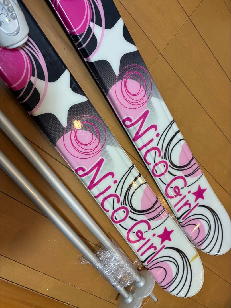 美品スキーセット板130cm靴23or24cm 125〜145cm位のお子様