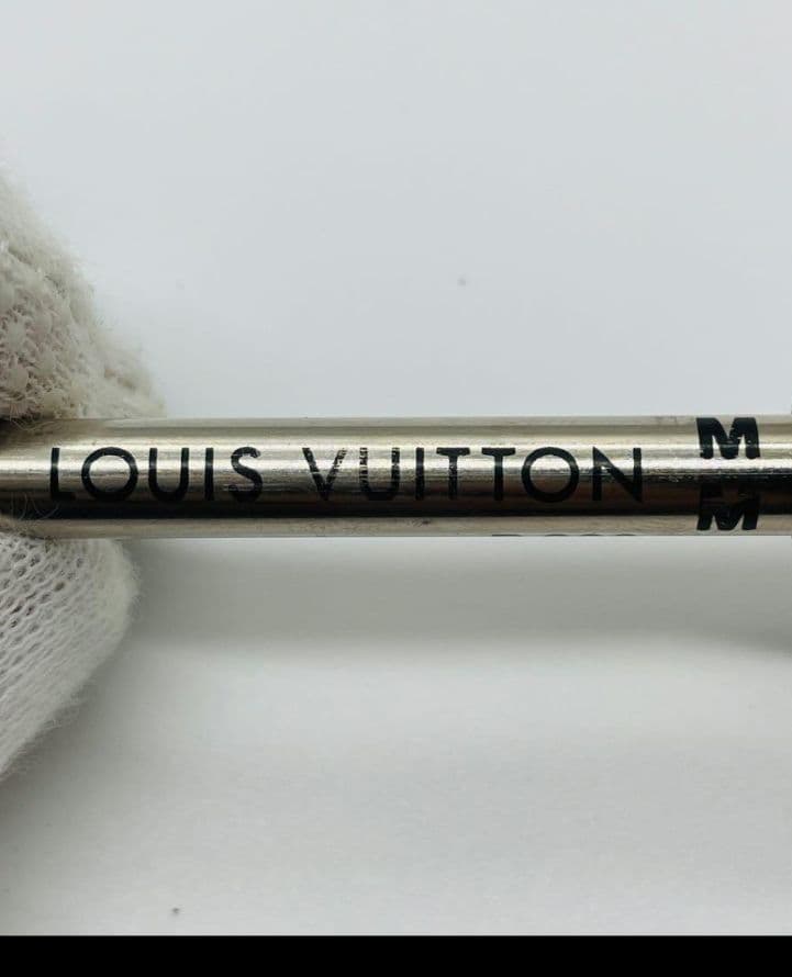 正規品　LOUIS VUITTON ボールペン シルバー チェック柄
