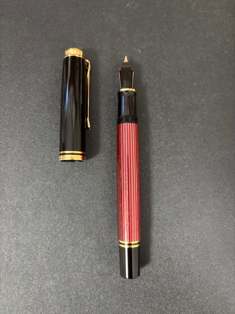 ペリカン スーベーレーン M800 赤縞 F 細字 万年筆