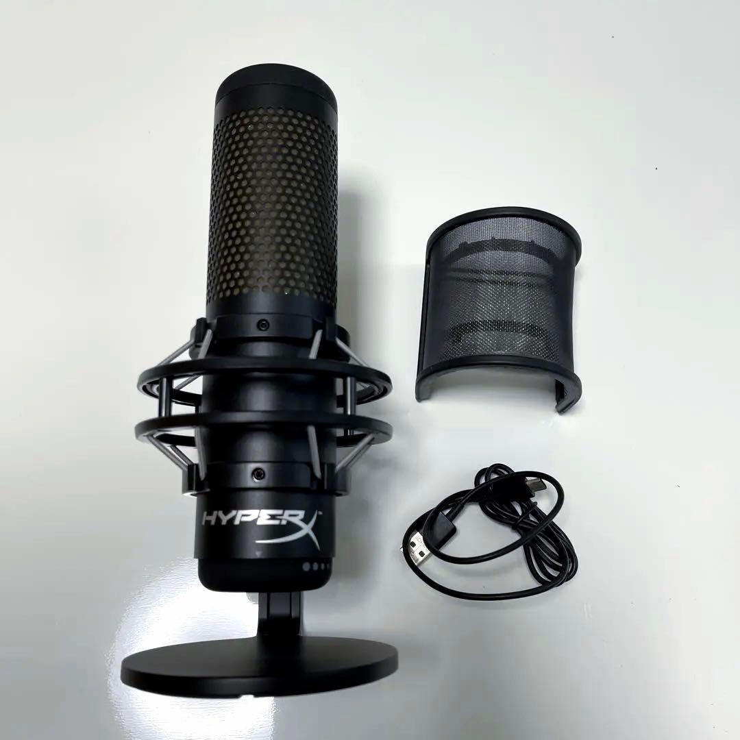 HyperX QuadCast S スタンドアロンマイク マイクフィルター付