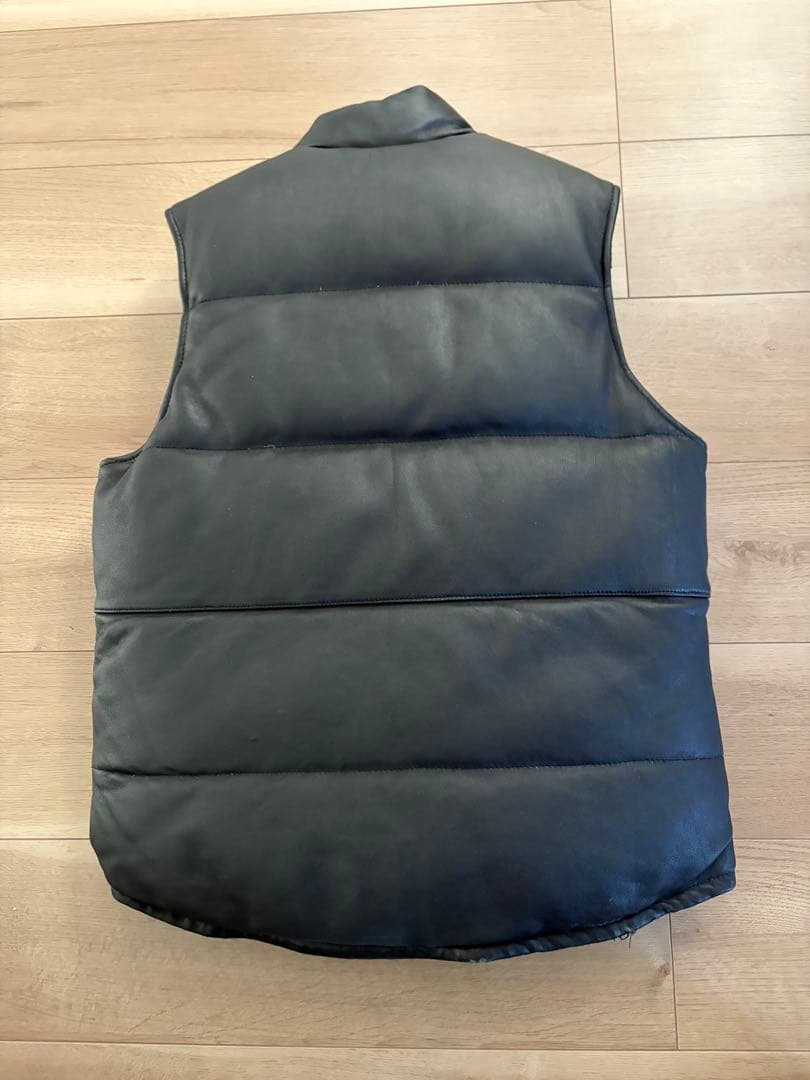ショット　schott ラムレザー　ダウンベスト　リバーシブル　mサイズ　羊皮