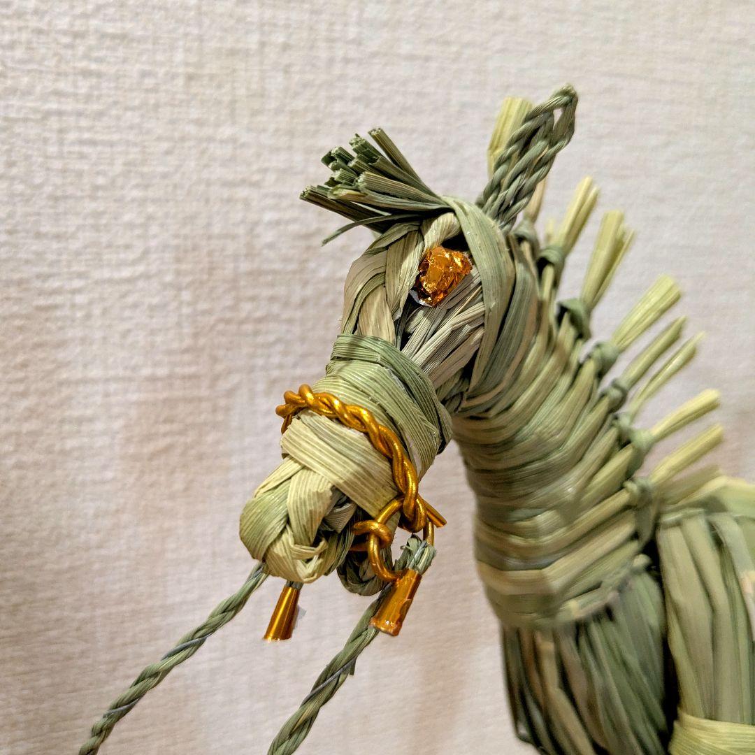 正月飾り藁細工　干支午