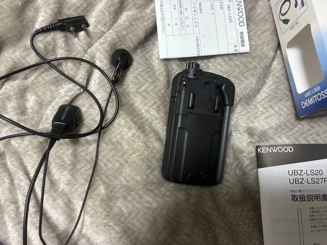 kenwood トランシーバー ubz-ls20 ケンウッド　イヤホンマイク