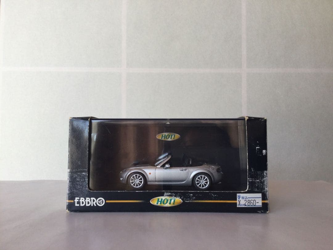 春風　EBBRO マツダ ロードスター 2005 シルバー ミニカー