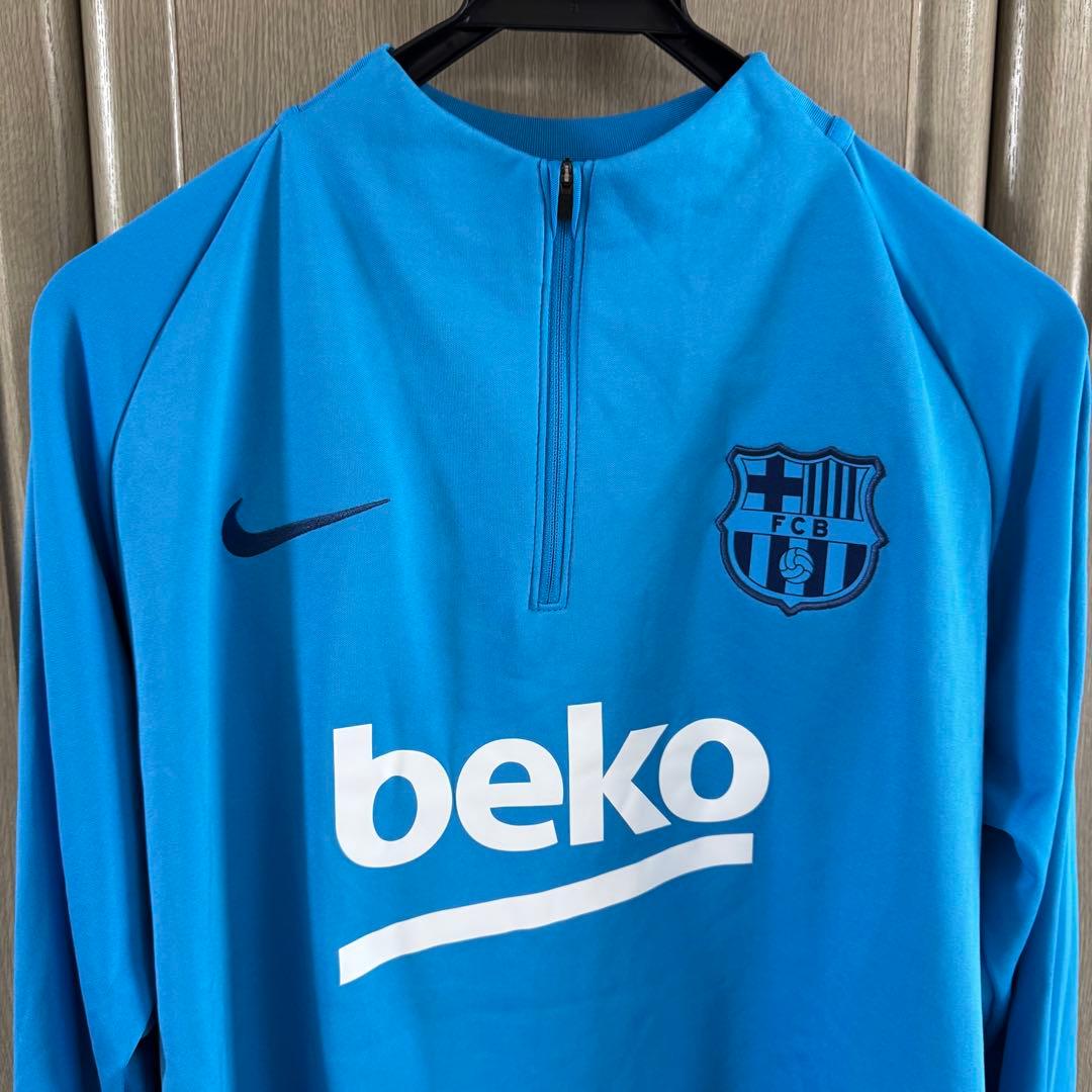 NIKE/ナイキ バルセロナ ハーフジップトップス XL/ブルー/ストライク