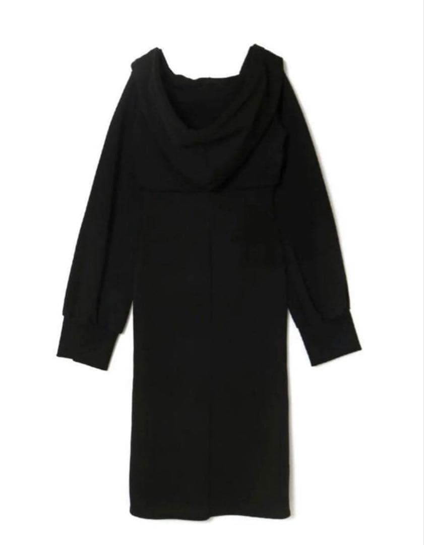 andmary Nora slit dress black ワンピース