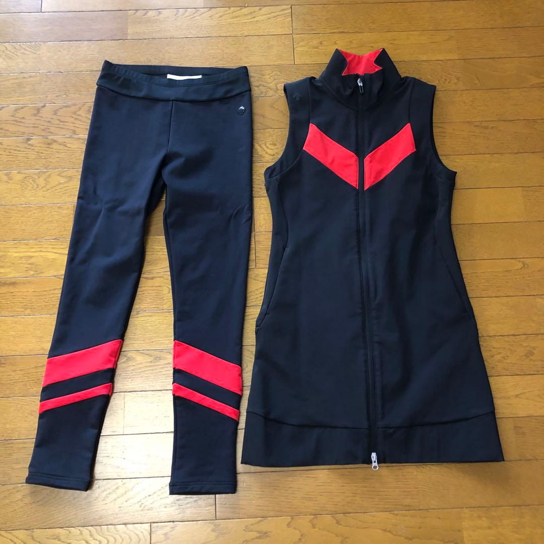 デサントゴルフ ワンピース レギンス パンツ セットアップ S
