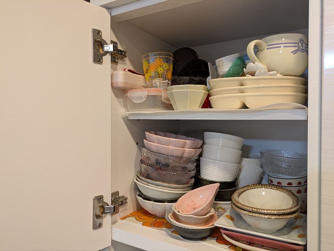 【処分特価】食器棚 カップボード 大川家具 完成品 幅120cm （設置作業込）